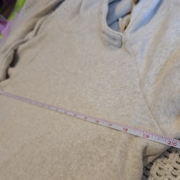 J. Crew | Small | Beige Button Neck Collar Pullover Sweater - Picture 9 of 11